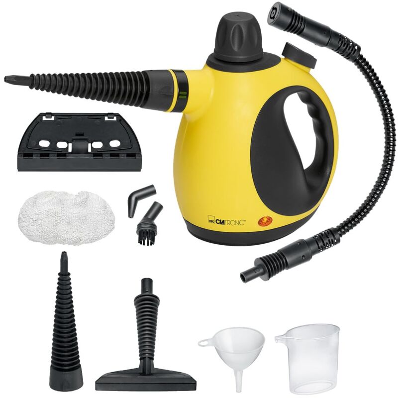 foto del prodotto pulitore a vapore clatronic pulisce, sgrassa e disinfetta pressione del vapore 3,5 bar max. pulitore a vapore con ugello orientabile a 360 e cavo da