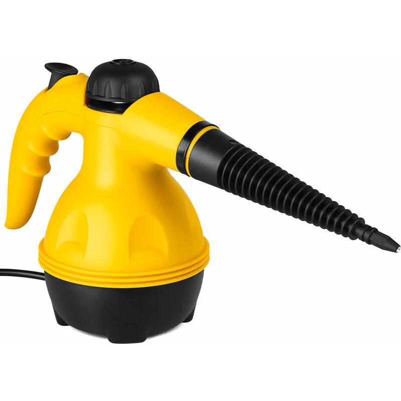 foto del prodotto pulitore a vapore portatile multifunzione ecologico abs, per pavimenti, mobili, auto, bagno, finestra, cucina 22 x 22 x 13,5 cm giallo