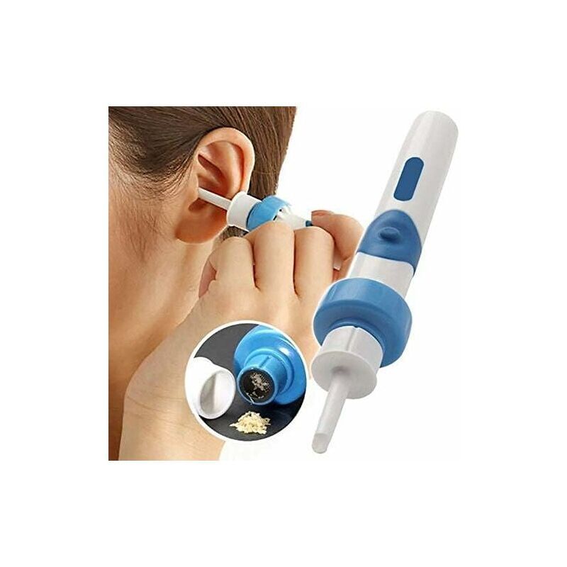 foto del prodotto pulitore automatico per orecchie, dispositivo di aspirazione elettrico per cerume, set di strumenti per pulire le orecchie per adulti, bambini