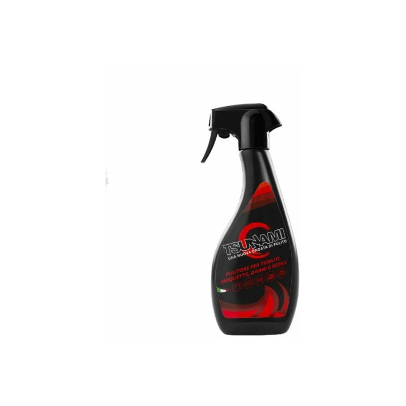 foto del prodotto pulitore detergente tessuti divani tappeti sedili tsunami spray 500 ml. casa ufficio negozio