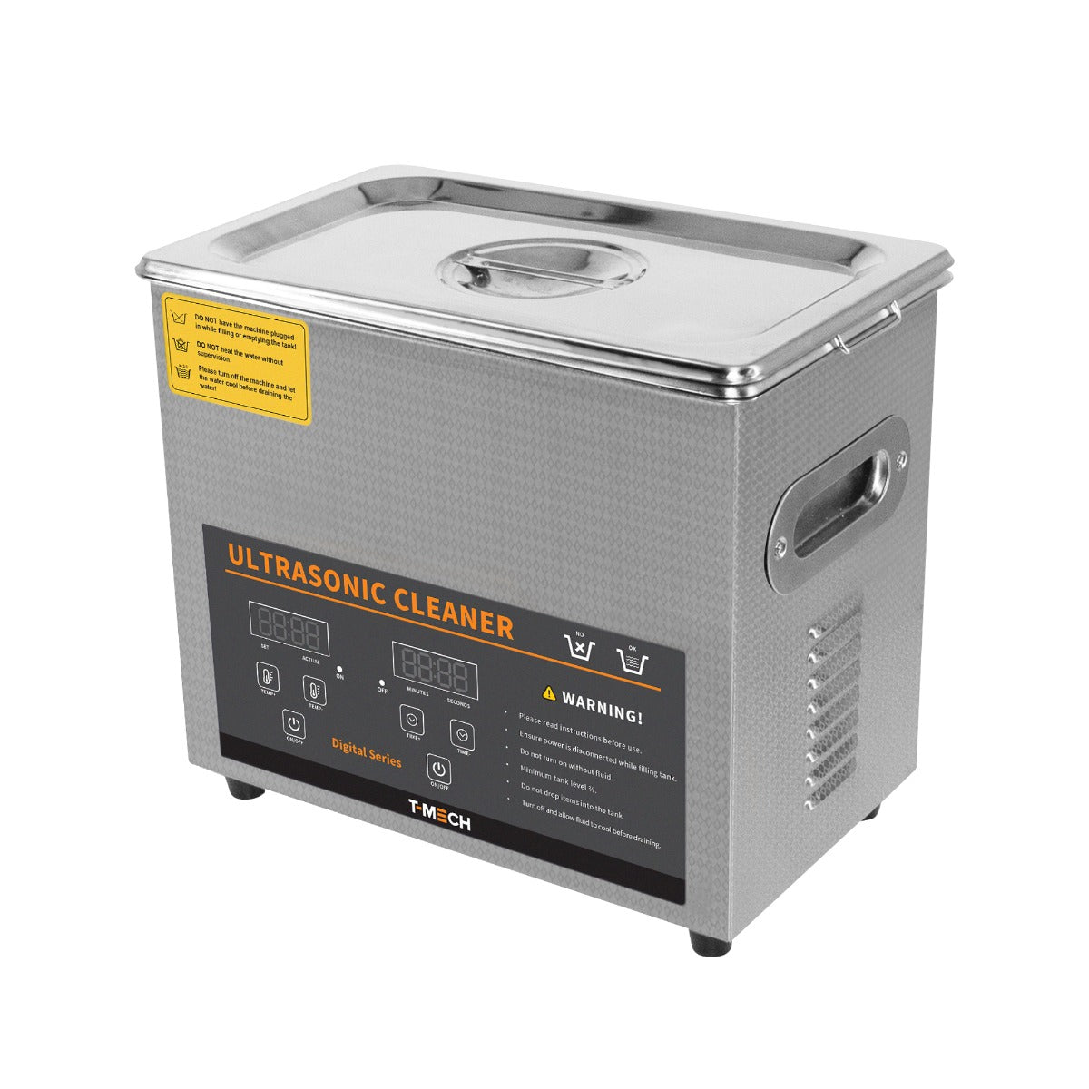 foto del prodotto pulitore digitale ad ultrasuoni 3l in acciaio ultra sonic vasca di pulizia timer serbatoio di riscaldamento