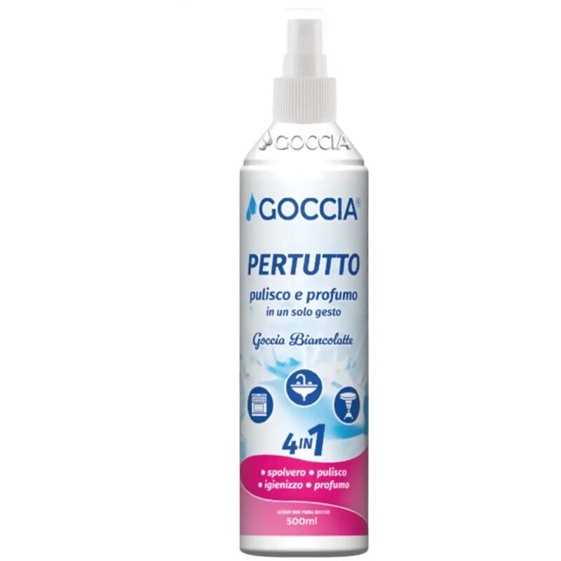 foto del prodotto pulitore multiuso 4 in 1 goccia biancolatte pertutto 500ml igiene e freschezza