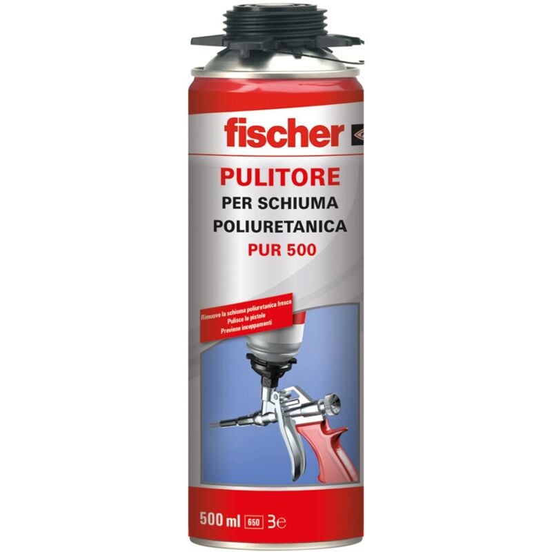 foto del prodotto pulitore per schiuma poliuretanica 500ml pur 500 fischer 00009286