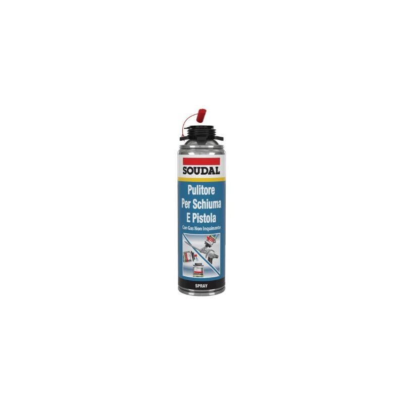 foto del prodotto pulitore per schiuma poliuretanica e pistola 500 ml soudal