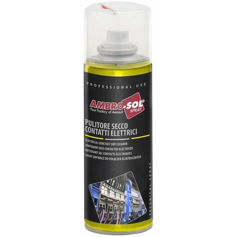 foto del prodotto pulitore secco contatti elettrici rimuove umidita sostanze 200 ml 200 ml ambro sol