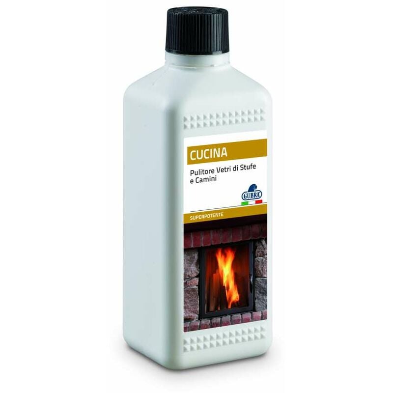 foto del prodotto pulitore vetri stufe e camini 500 ml gubra