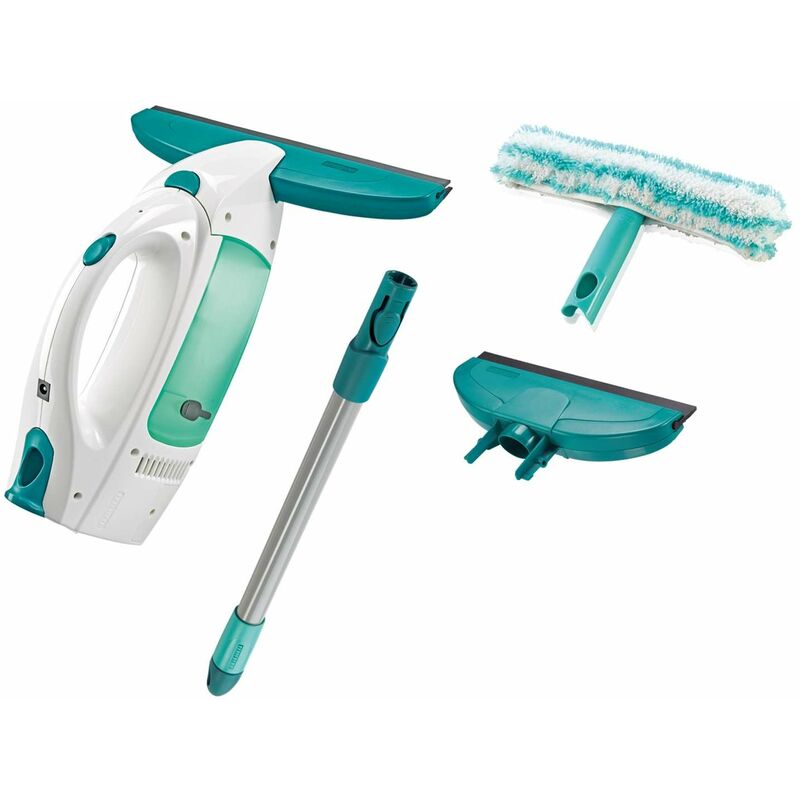 foto del prodotto pulizia lavavetri elettrico window cleaner con mocio, asta da 43 cm e bocchetta di aspirazione 17 cm 51016 leifheit