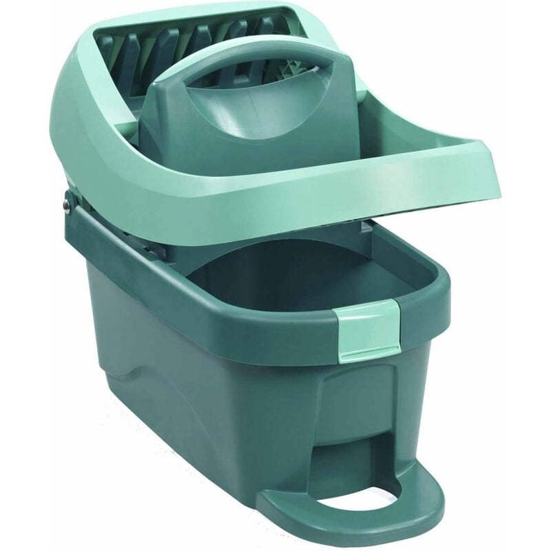 foto del prodotto pulizia secchio profi con strizzatura a pedale e rotelle integrate 55076 leifheit
