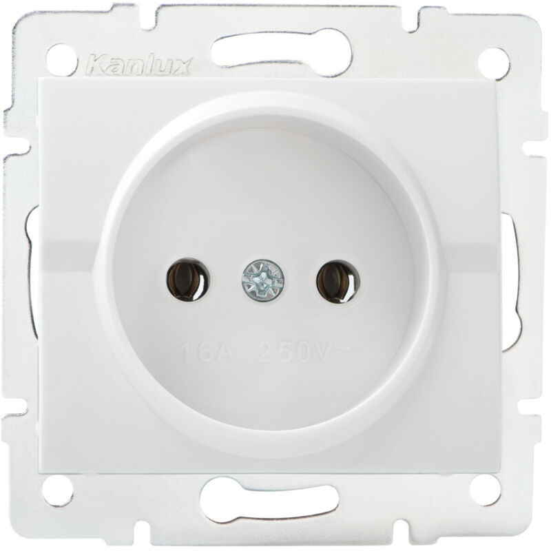 foto del prodotto pulizia senza terra incastrata abs ignifuge 16a bianco