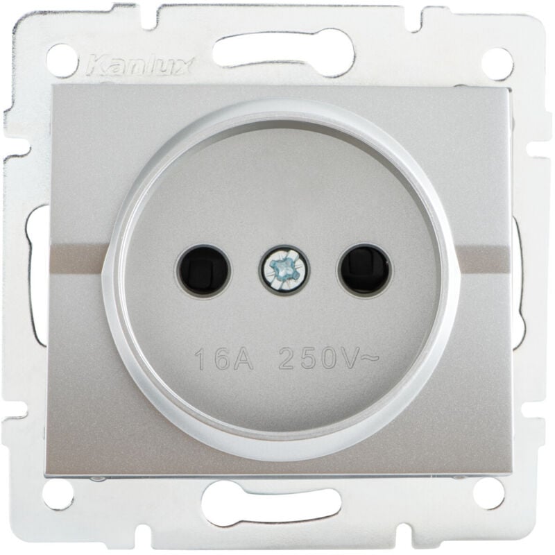 foto del prodotto pulizia senza terra incastrata abs ignifuge argento 16a