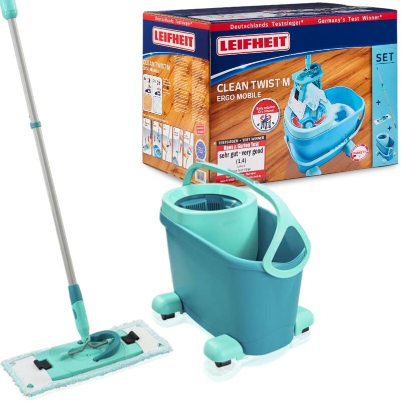 foto del prodotto pulizia - set di pulizia clean twist m ergo mobile 52121 - leifheit