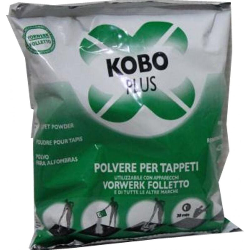 foto del prodotto pulizia tappeti detergente in polvere kobosan folletto in busta 420gr