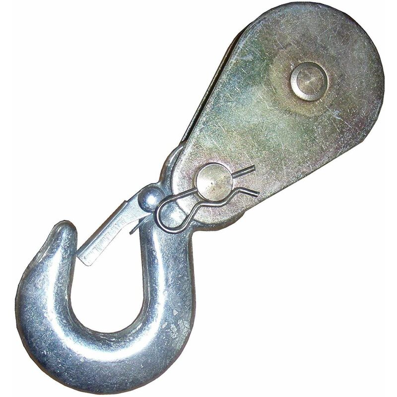 foto del prodotto pulleyhook1t puleggia di rinvio 1t con gancio per argano, 15,5x5,5x2cm varan motors