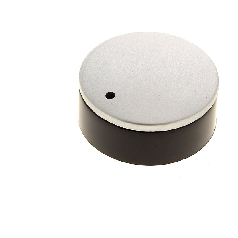 foto del prodotto pulsante 6h nero alluminio per forno scholtes