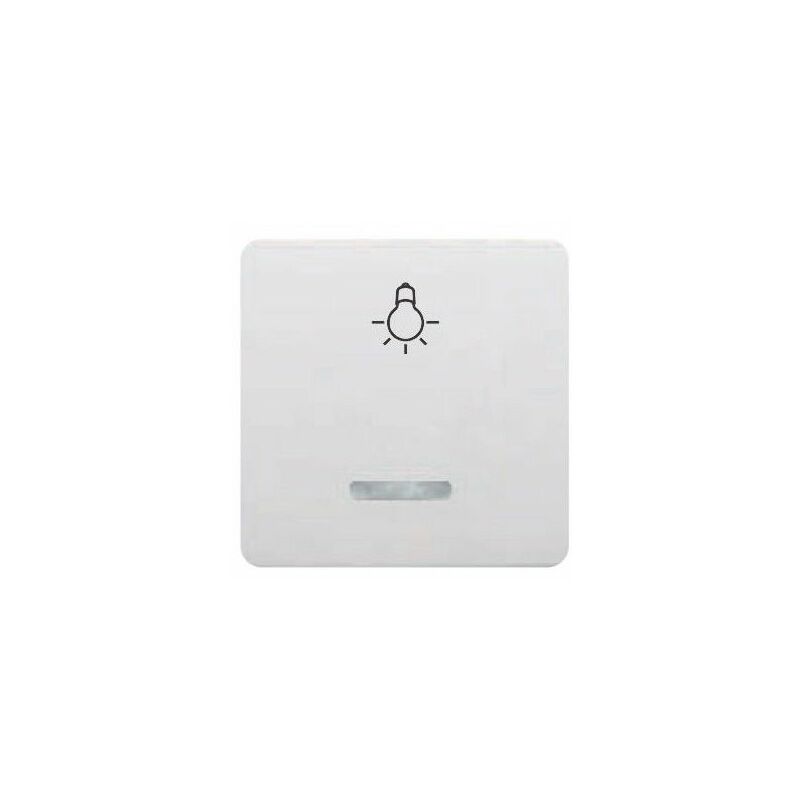 foto del prodotto pulsante a bulbo largo bianco con bjc 17717 l luminoso