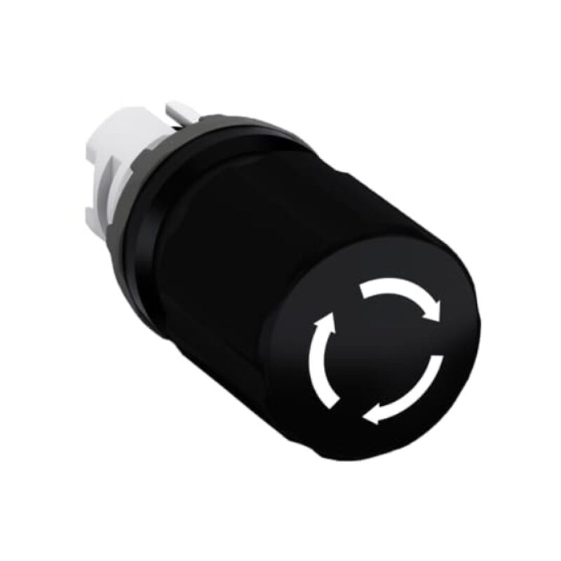 foto del prodotto pulsante a fungo 30mm mpet3 10b nero kz 444 7