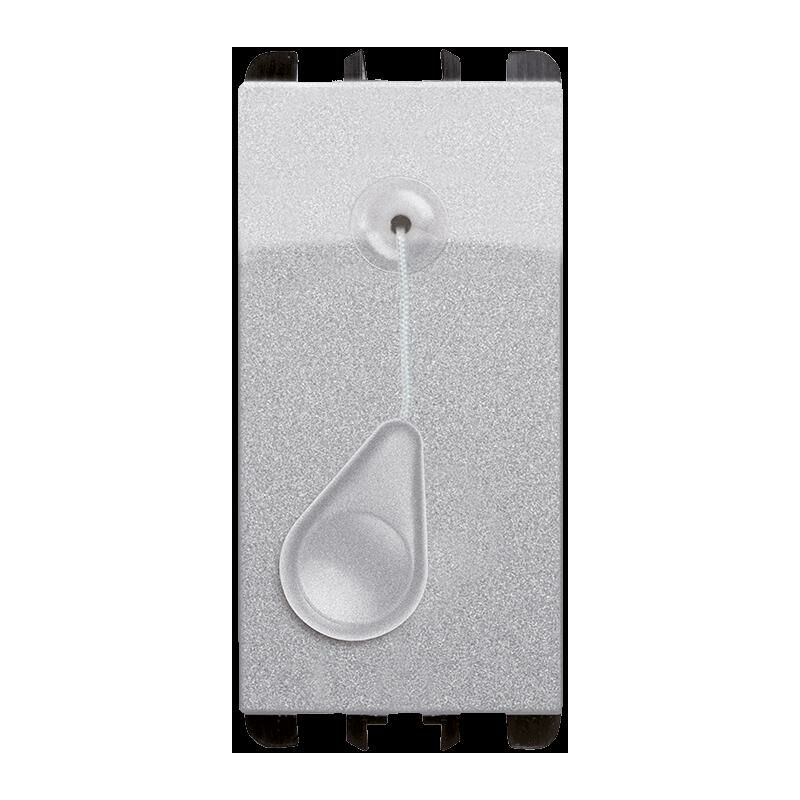 foto del prodotto pulsante a tirante 1p no 10a 1 modulo alluminio urmet 10118al