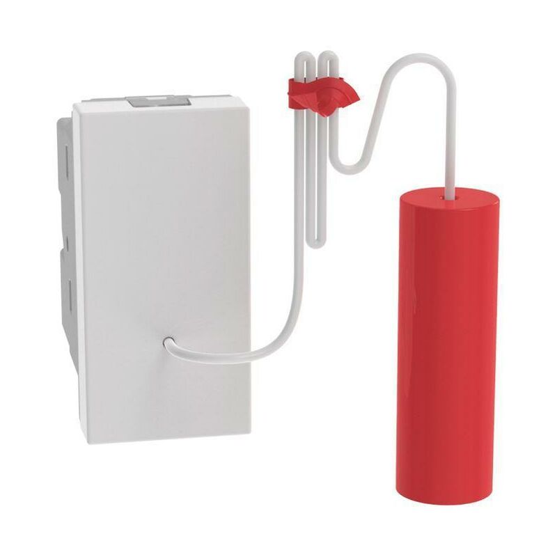 foto del prodotto pulsante a tirante bticino matixgo 1p 10a 1 modulo bianco jw4033