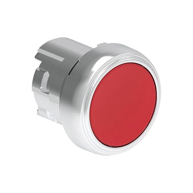 foto del prodotto pulsante ad impulso lovato platinum 22 mm rasato rosso lpsb104
