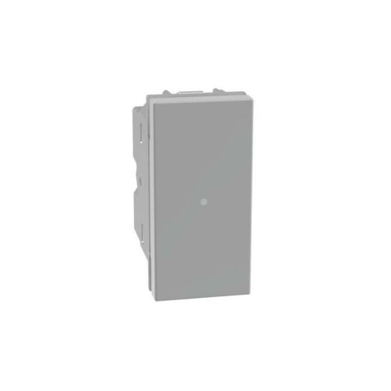 foto del prodotto pulsante assiale bticino matixgo 1p no 10a illuminabile grigio - jg4055