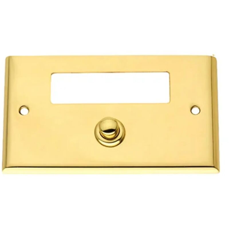 foto del prodotto pulsante campanello 230v ingresso casa portanome ottone oro lucido suoneria cottali 230v