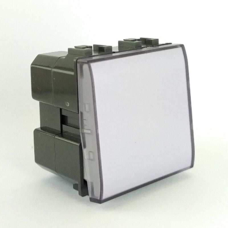 foto del prodotto pulsante campanello portanome - compatibile living light/international - tot