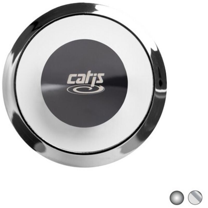 foto del prodotto pulsante catis per ecostop bianco cromo