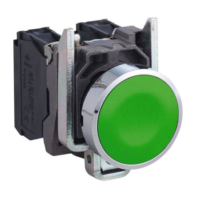 foto del prodotto pulsante completo telemecanique verde 1no xb4ba31