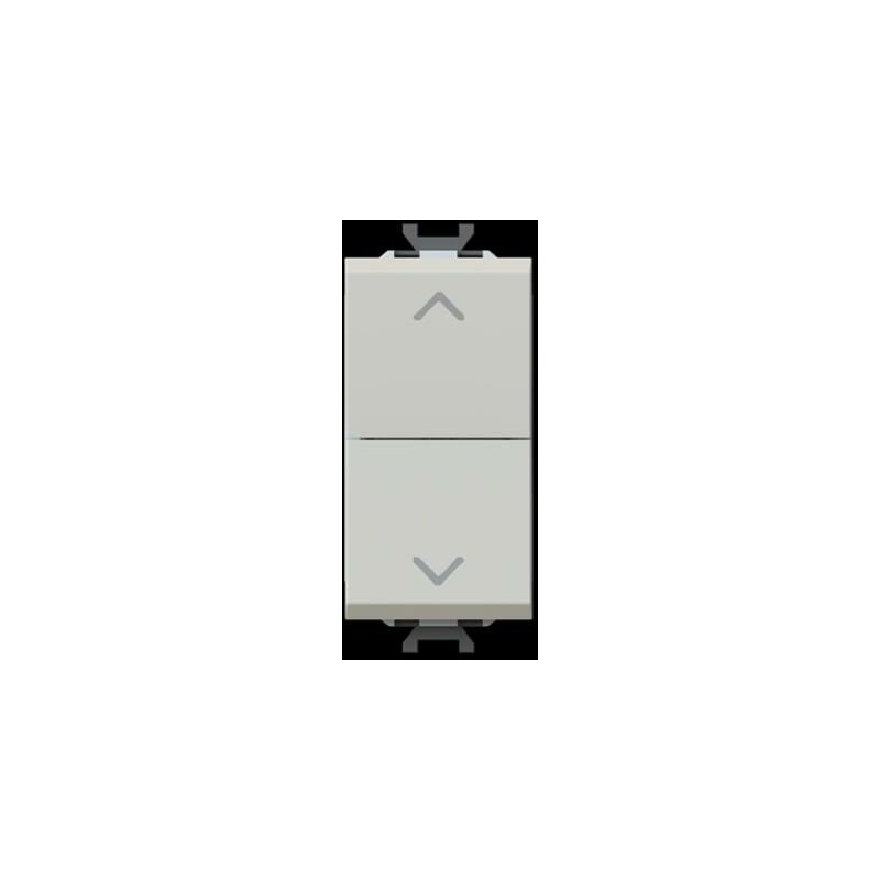 foto del prodotto pulsante con interblocco 1p doppio 16 a abb chiara 2csk1018ch