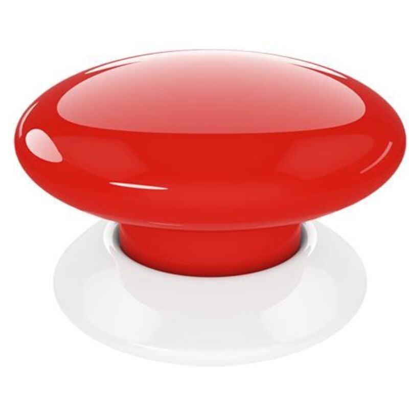 foto del prodotto pulsante di controllo fibaro z-wave red fgpb-101-3-zw5