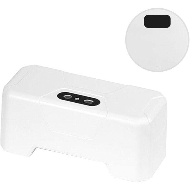 foto del prodotto pulsante di scarico senza contatto, sensore di movimento per wc con ricarica usb, pulsante di scarico automatico per la casa, sistema di scarico con