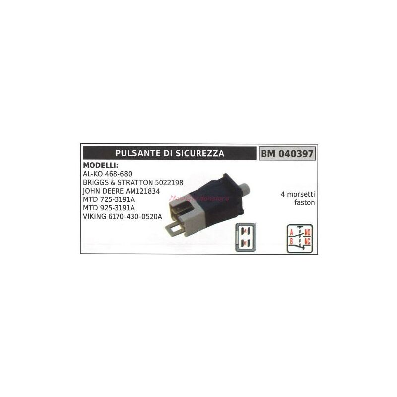 foto del prodotto pulsante di sicurezza sensore brigg stratton modelli al ko 468 680 5022198