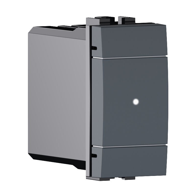 foto del prodotto pulsante dimmer connesso smart wifi tuya compatibile bticino living colore grigio max 150w - ettroit