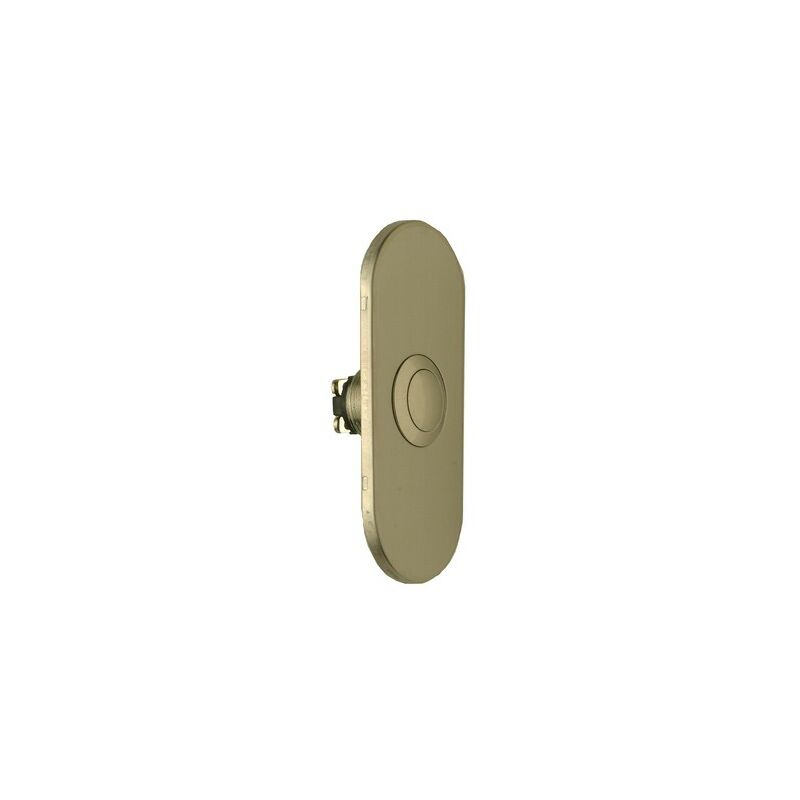 foto del prodotto pulsante eff eff in acciaio inox da incasso no nc su piastra rbp200nonf