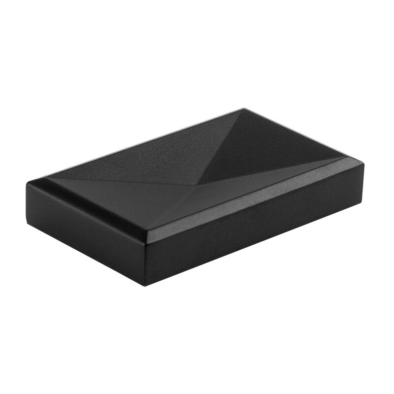 foto del prodotto pulsante envel 42mm nero opaco viti centrale brico