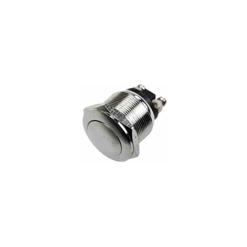 foto del prodotto pulsante in metallo 2a 250v cromato