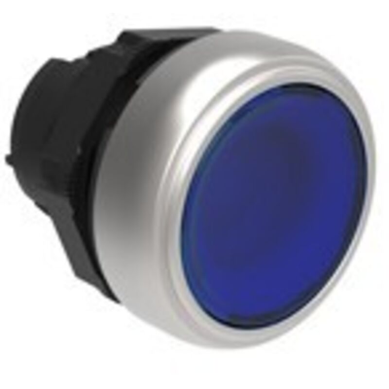 foto del prodotto pulsante luminoso rasato blu lovato cod. lpcbl106 