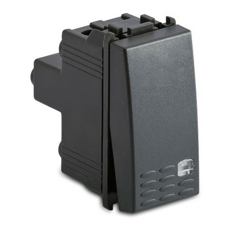 foto del prodotto pulsante master modo 1p 16a illuminabile grigio 31015