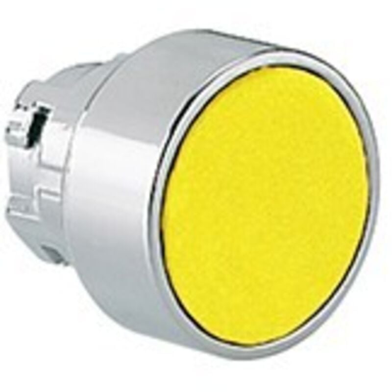 foto del prodotto pulsante metallico rasato giallo lovato cod. 8lm2tb105 