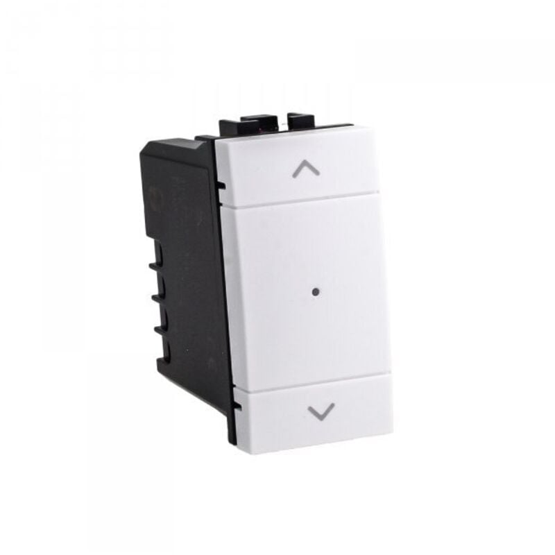 foto del prodotto pulsante per tapparella saliscendi connesso smart wifi tuya compatibile con living bianca lbwf1202