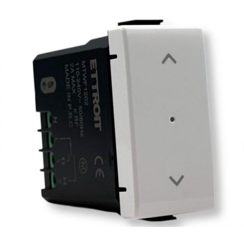 foto del prodotto pulsante per tapparella saliscendi connesso smart wifi tuya compatibile con matix