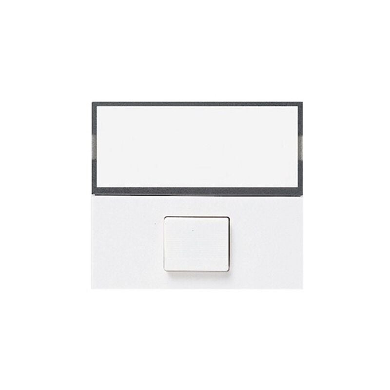 foto del prodotto pulsante portanome 2 moduli illuminabile per serie ave banquise sistema 45 45b88
