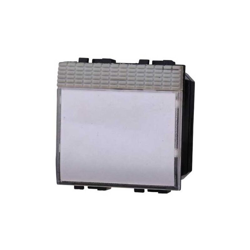 foto del prodotto pulsante portanome 2p 10a 250v compatibile bticino livinglight colore tech