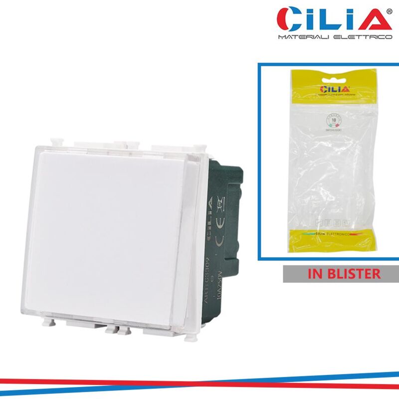 foto del prodotto pulsante portanome vmr pln bianco cilia