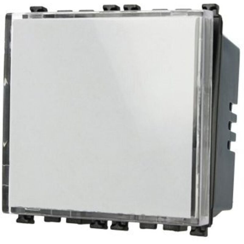 foto del prodotto pulsante targa portanome 2m nero campanello compatibile vimar arke