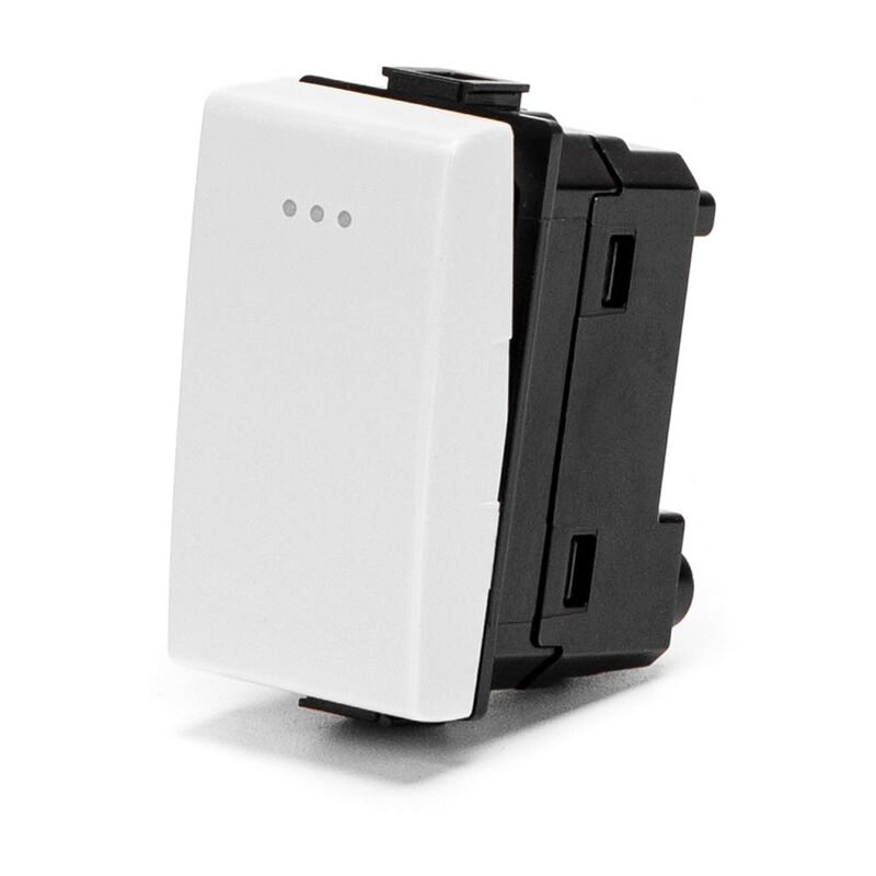 foto del prodotto pulsante unipolare 16a bianco compatibile bticino matix