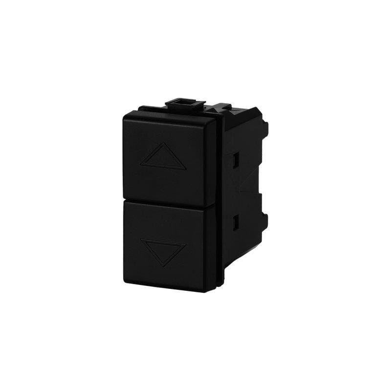foto del prodotto pulsante unipolare doppio abm nero volt 250 a 16