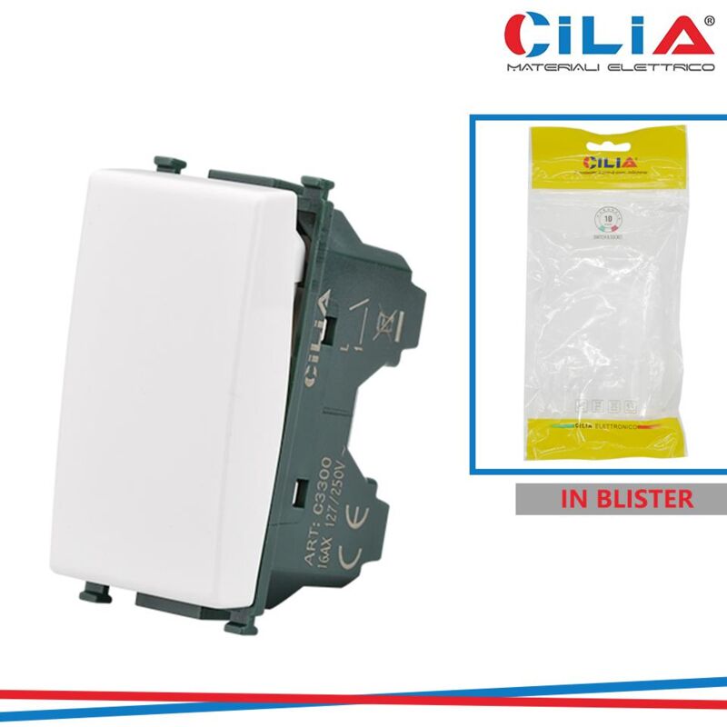 foto del prodotto pulsante vmr pln bianco cilia