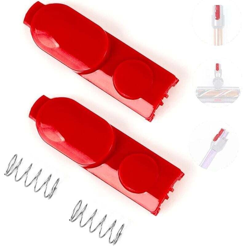 foto del prodotto pulsanti di bloccaggio a clip a molla resistenti per aspirapolvere dyson v7, v8, v10, v11, v12 e v15.