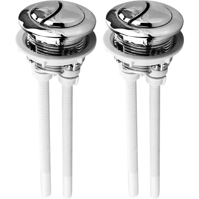 foto del prodotto pulsanti di ricambio per lo scarico del wc, pulsante doppio scarico da 40 mm, pulsante universale per cassetta wc.